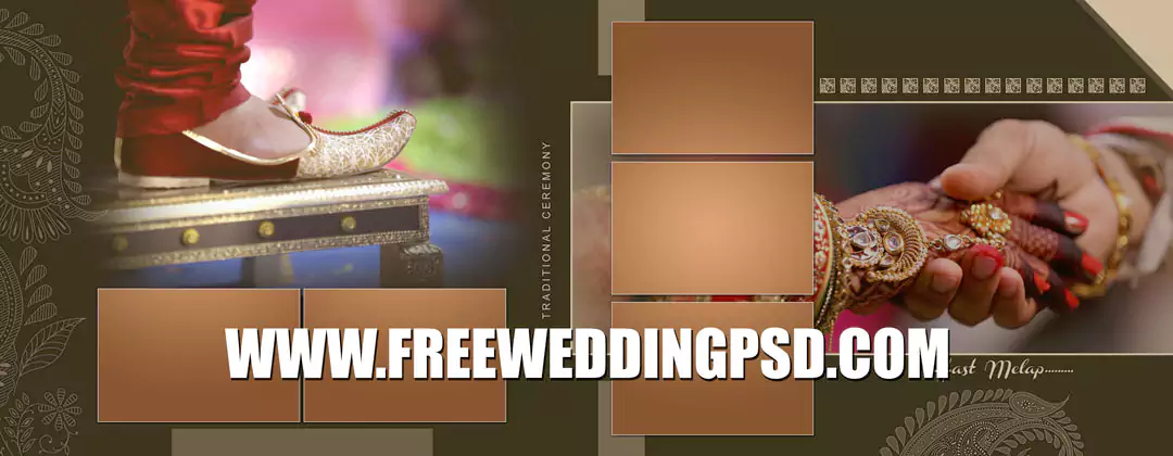 Psd wedding photo album design templates